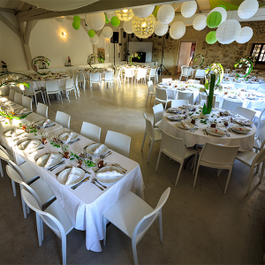 Tables pour grande réception Bastide de Jaillans