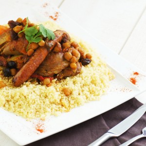 Plat cuisiné couscous